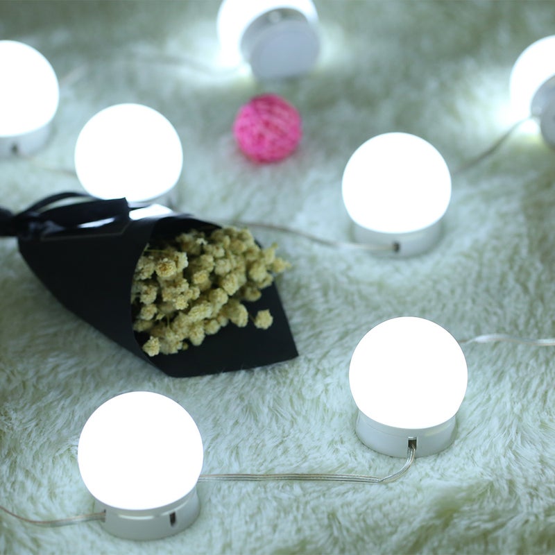 Tomshine DC5V 10W 10 LED Vanity Dimmable Mirror Light Kit White 20.00*5.70*14.00cm  - Image 3