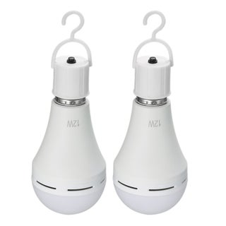 Pack of 2 Multifunctional Rechargeable 6W Emergency LED Light Bulbs 60W multicolour 15.00*6.70*13.40cm - v1605767718/N41897834A_1