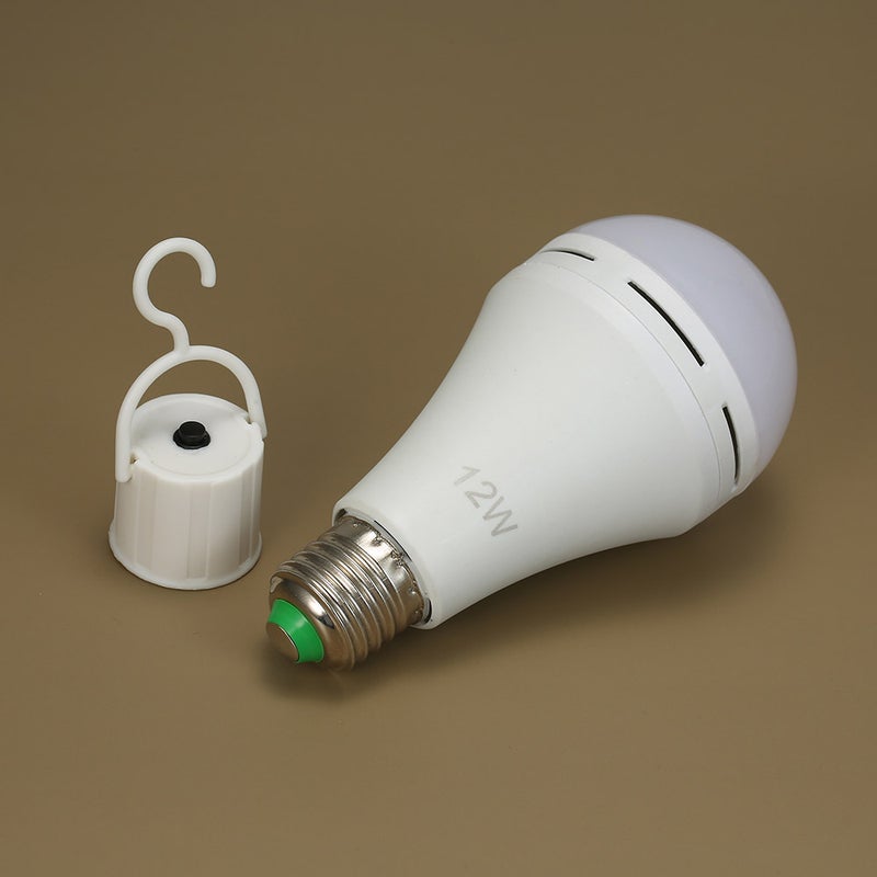 Generic Pack of 2 Multifunctional Rechargeable 6W Emergency LED Light Bulbs 60W multicolour 15.00*6.70*13.40cm  - Image 2