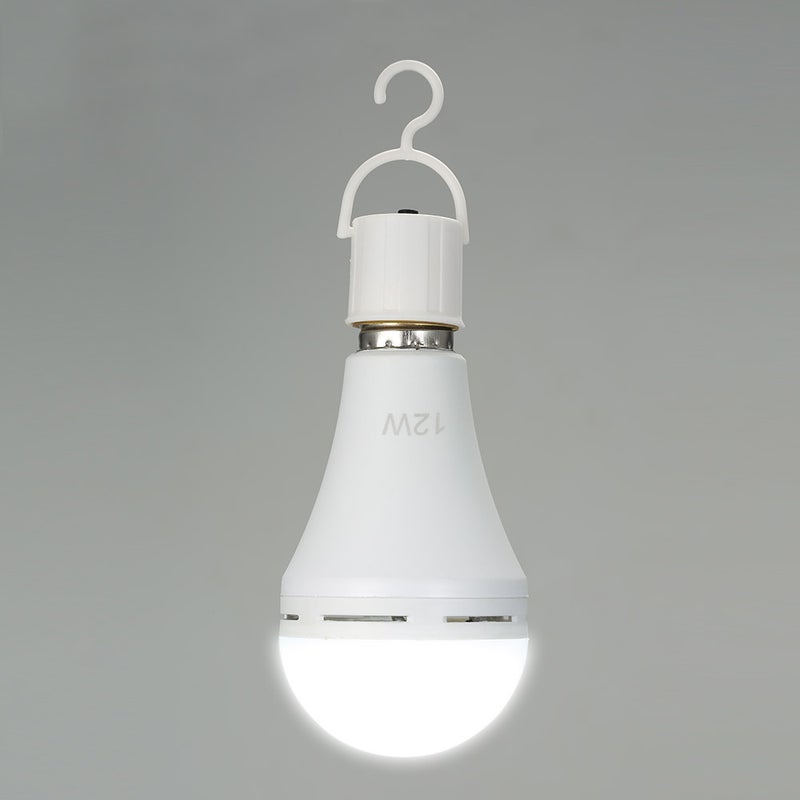 Generic Pack of 2 Multifunctional Rechargeable 6W Emergency LED Light Bulbs 60W multicolour 15.00*6.70*13.40cm  - Image 4