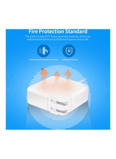 Generic 96W Type-C Laptop Power Adapter High Efficiency Ac Adapter Usb-C Power Adapter With Type-C Cable Eu Plug White  - Image 5