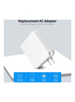 Generic 96W Type-C Laptop Power Adapter High Efficiency Ac Adapter Usb-C Power Adapter With Type-C Cable Eu Plug White  - Image 4