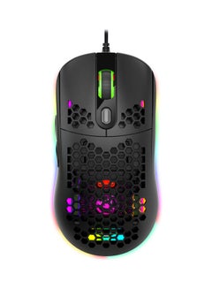 HXSJ X600 Programming Gaming Mouse USB Wired Gaming Mouse Rgb Lighting Mouse with Six Adjustable DPI For Desktop Laptop Black