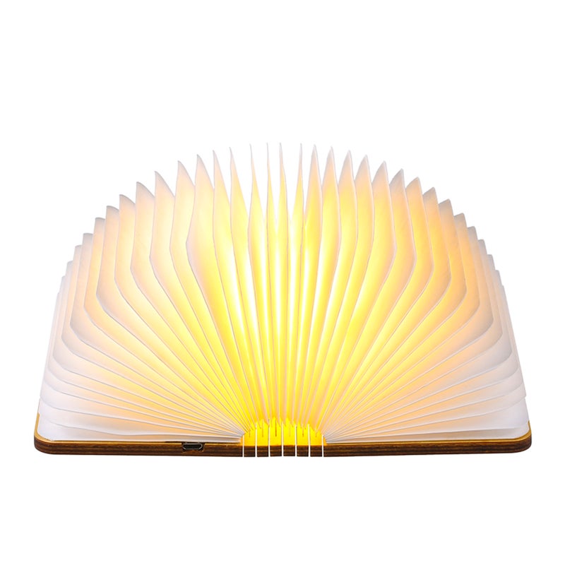 تومشاين مصباح كتاب قابل للطي من 8 مصابيح LED أبيض دافئ - Image 1