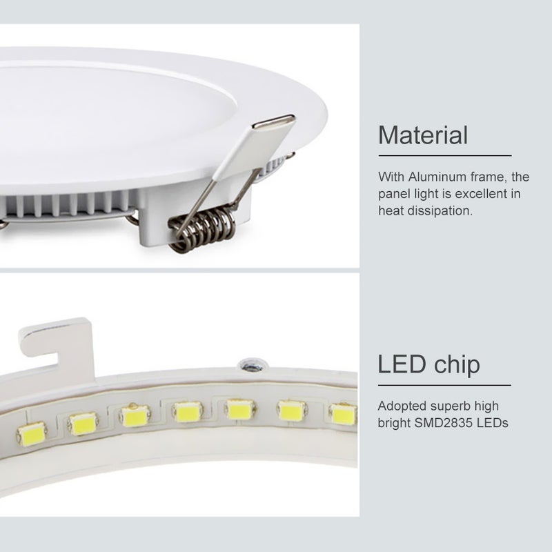 Ultra Thin 18W Recessed Ceiling Panel Lamp Warm white 25.80*2.80*22.70cm  - Image 4