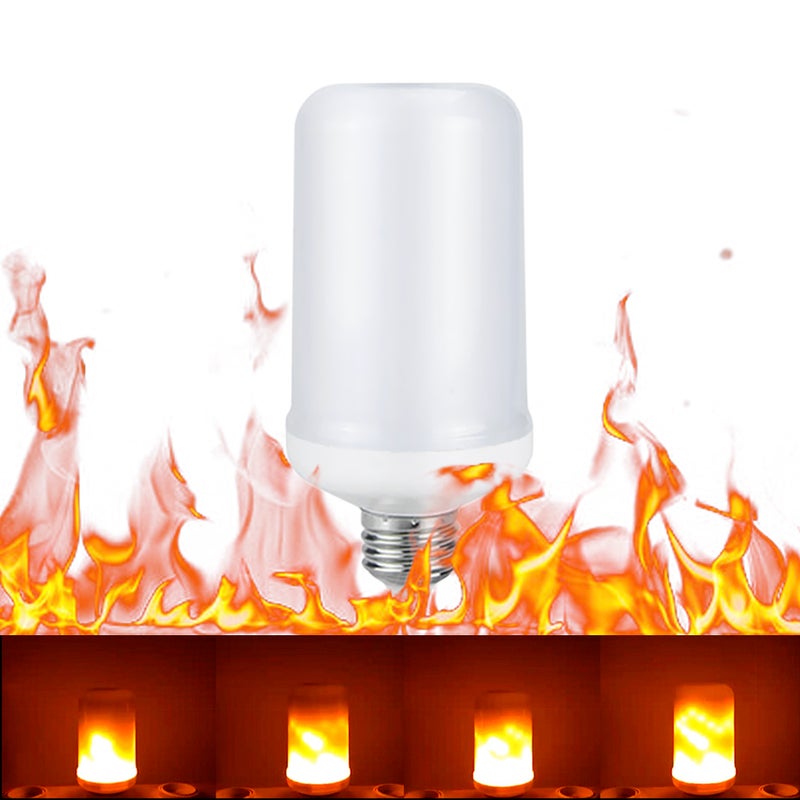 تومشاين مصباح LED بتأثير النار بقاعدة E27 متعدد الألوان 14.00*6.50*6.50سم  - Image 1