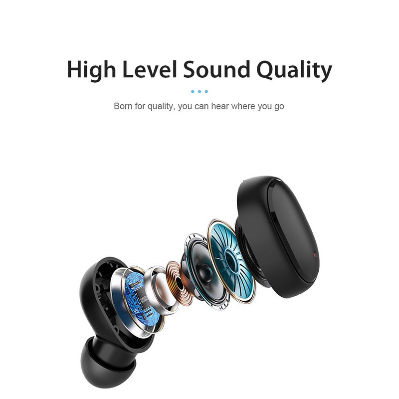 Generic - TWS Stereo Wireless Earphones Blue - Image 1