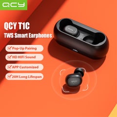 T1C TWS Wireless Bluetooth Headset Black