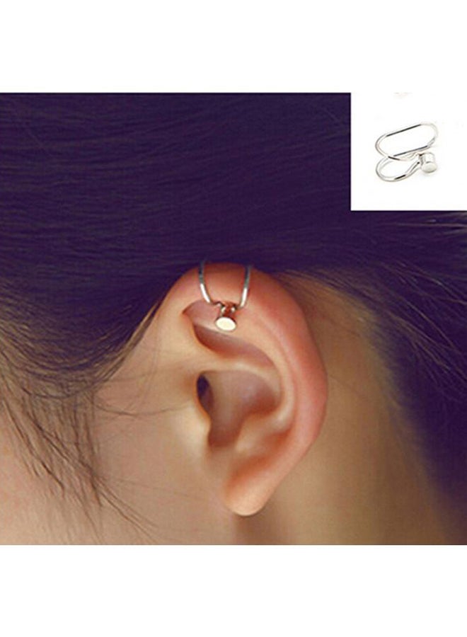 مشبك أذن على شكل قلب مرصع باللؤلؤ الصناعي - Image 4