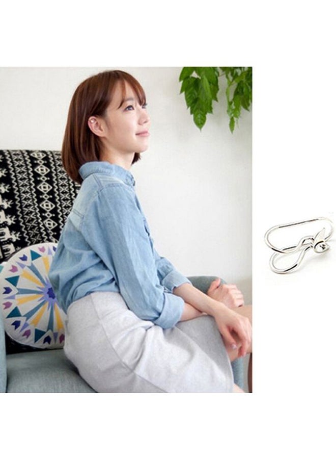 مشبك أذن على شكل قلب مرصع باللؤلؤ الصناعي - Image 5