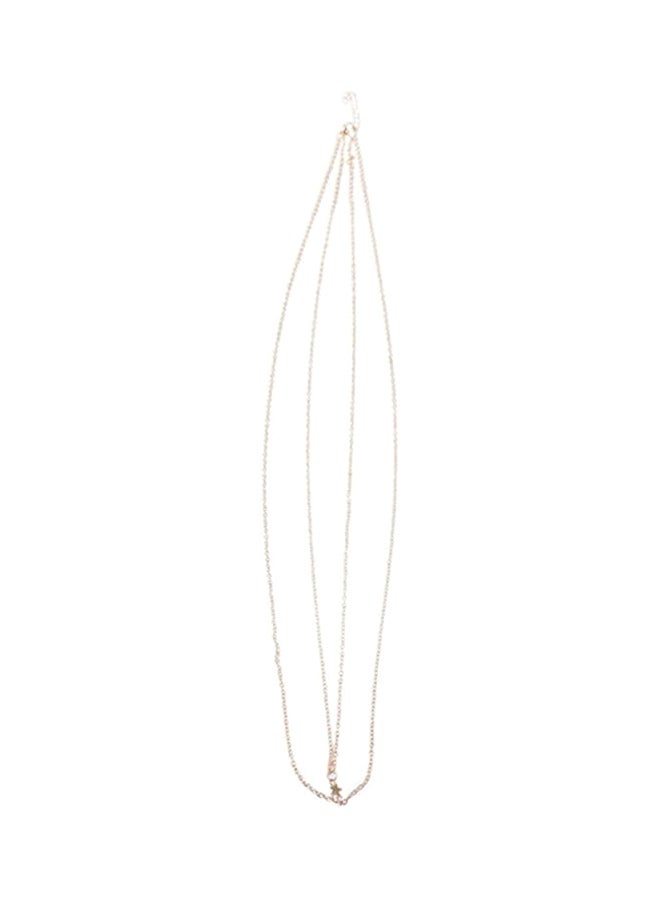 Alloy Crossover Star Necklace - Image 1