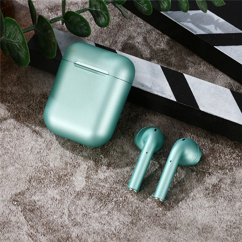 Generic - Inpods 12 TWS Popup Touch Control Bluetooth Wireless Earbuds Mettalic Red - Image 1