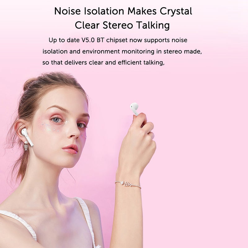 Inpods 12 TWS Popup Touch Control Bluetooth Wireless Earbuds Grey