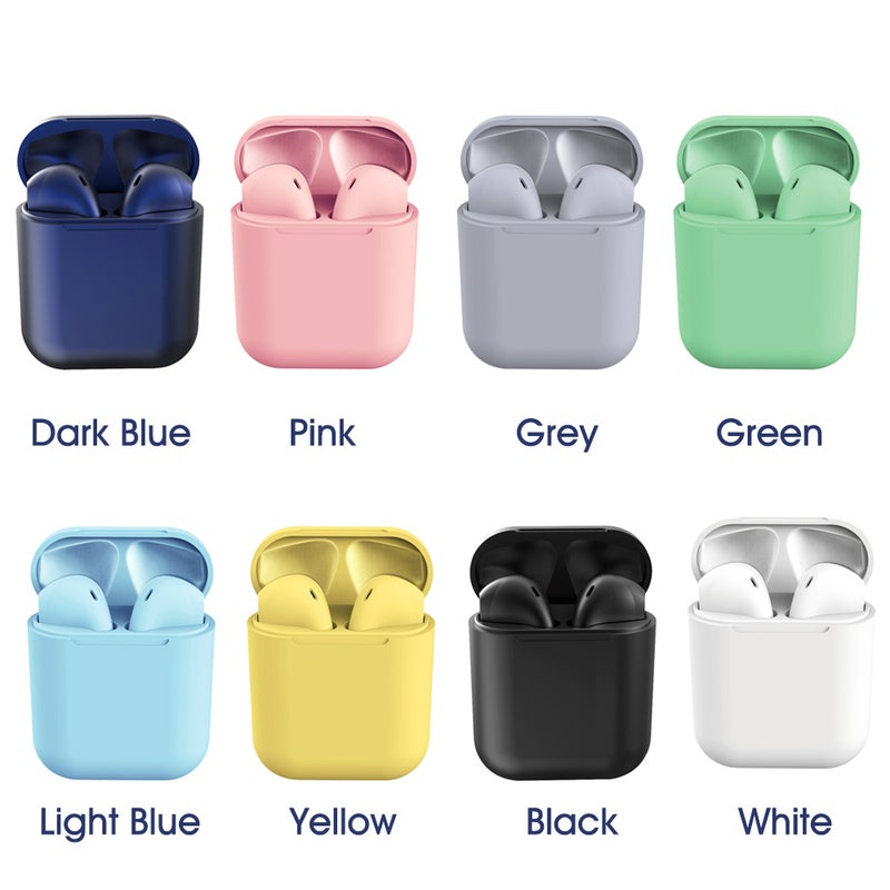 Inpods 12 TWS Popup Touch Control Bluetooth Wireless Earbuds Light Green