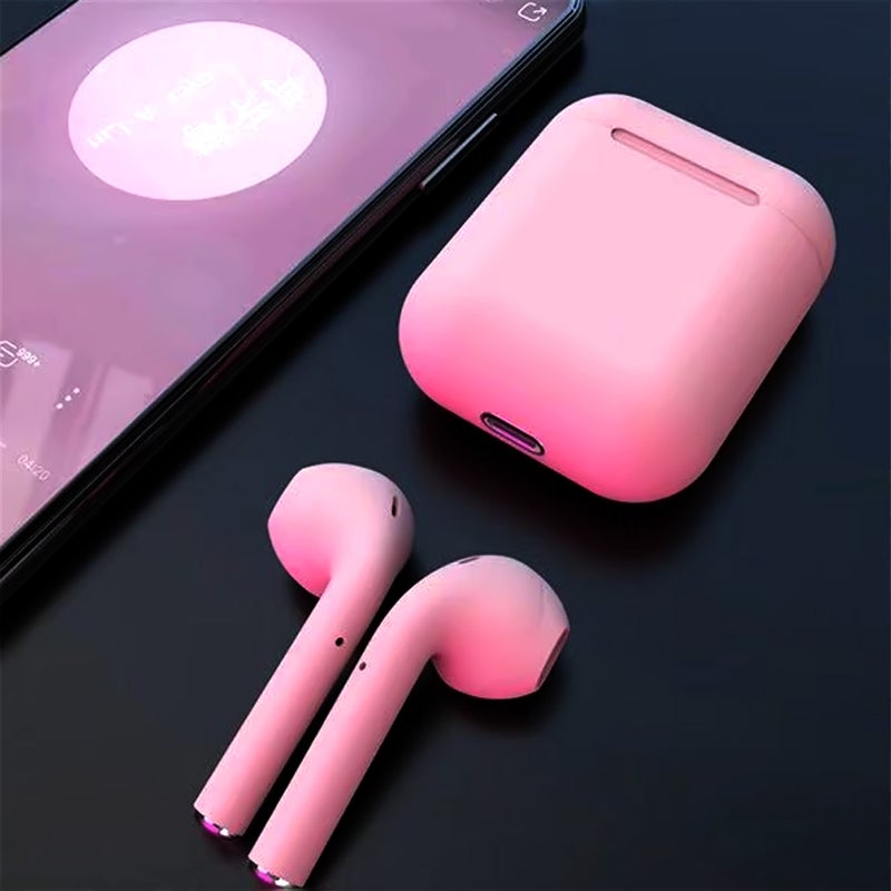 Generic - Inpods 12 TWS Popup Touch Control Bluetooth Wireless Earbuds Yellow - Image 1