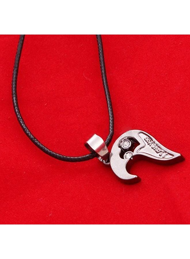 2-Piece Rhinestone Studded Couple Necklace - Image 5