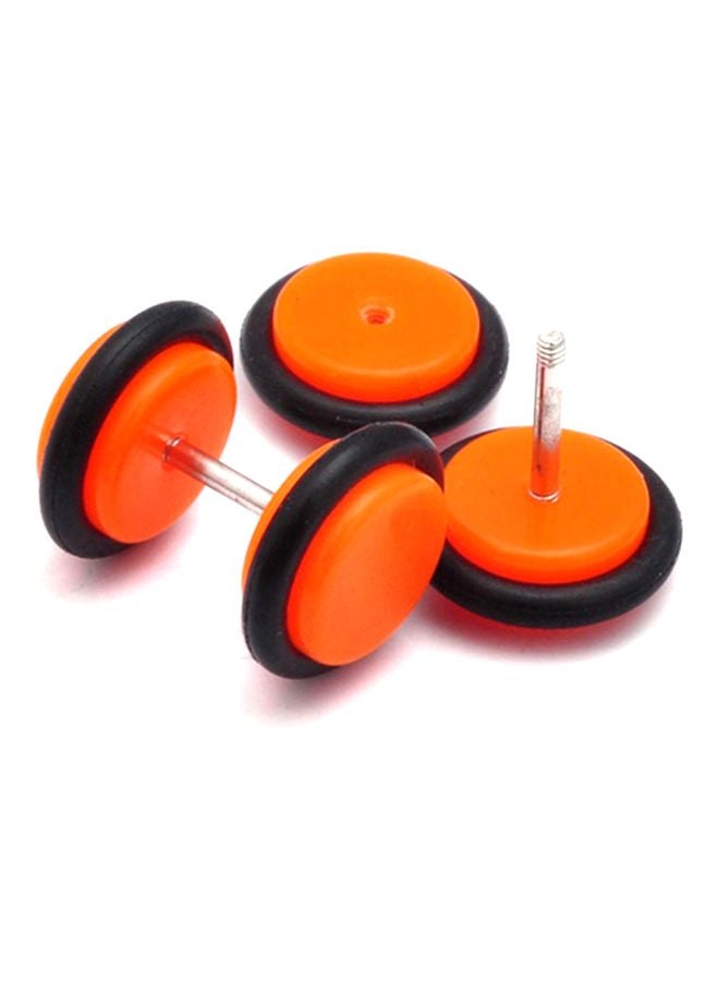 Dumbbell Style Stud Earrings