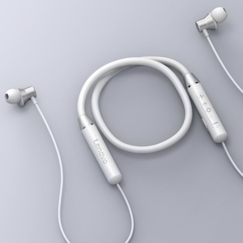 Lenovo - HE05 Bluetooth Wireless Neckband Stereo Earphone Black - Image 1
