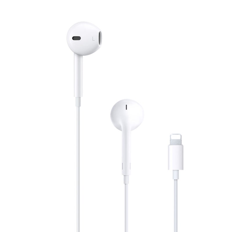 Generic - 8pin Lightning Stereo Hands Free Wired Bluetooth Earphone white - Image 1