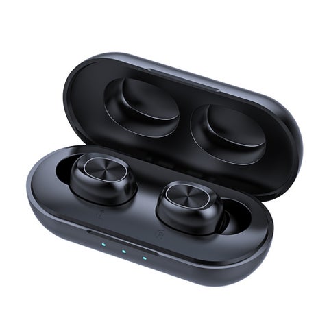 B5 TWS Wireless Bluetooth Fingerprint Touch Control Earbuds Black