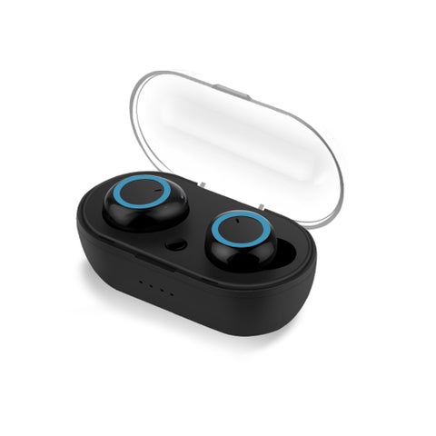 TWS BTH i30 True Wireless Stereo Bluetooth Touch Control Earbuds black & blue