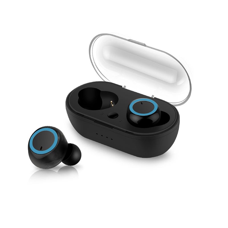 Generic - TWS BTH i30 True Wireless Stereo Bluetooth Touch Control Earbuds black & blue - Image 1