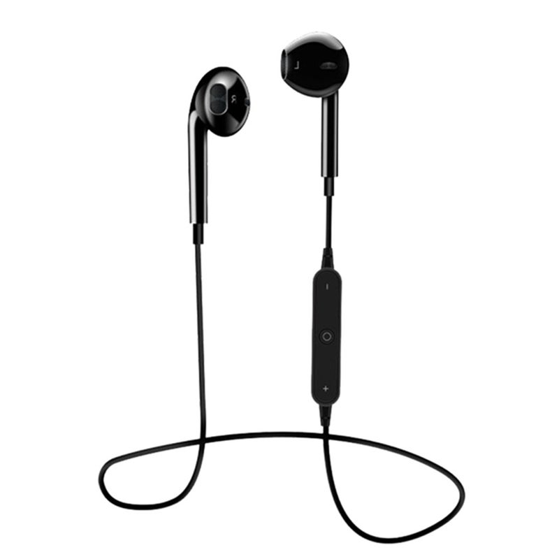 S6 Bluetooth In Ear Smart Phone Hands Free Earphone With Mic Black - Image 1