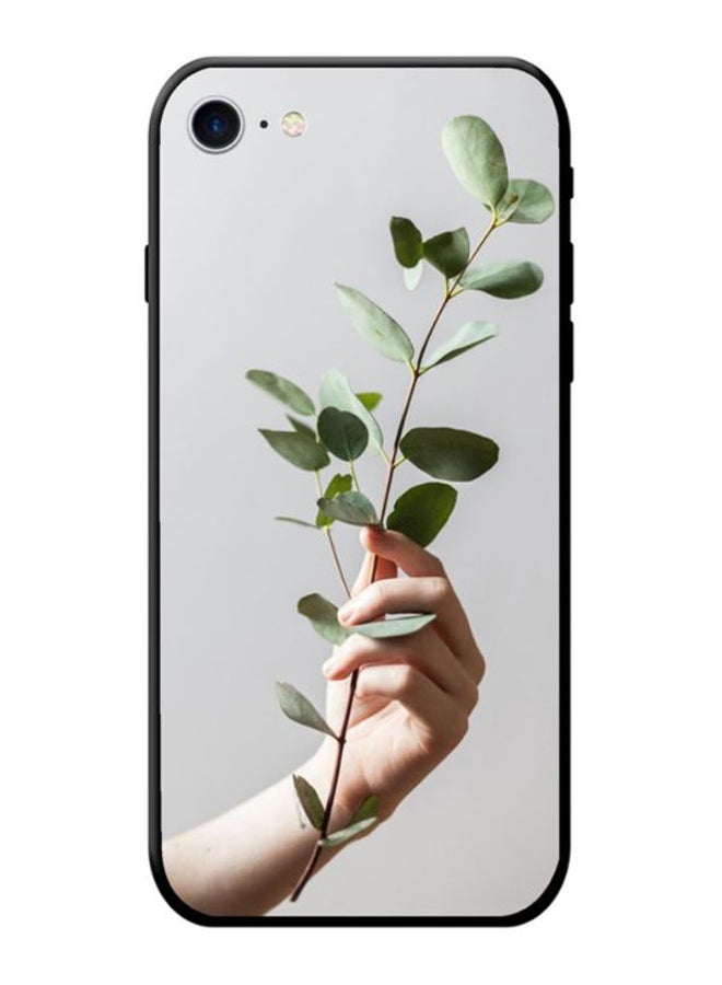 إس واي إن غطاء حماية واق لهاتف أبل آيفون 8 رمادي/أخضر/بيج