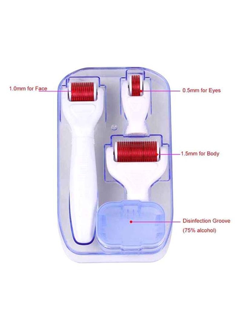 أرت لوك مجموعة ديرما رولر 4 في 1 أحمر/أبيض 3x5x1بوصة - Image 4