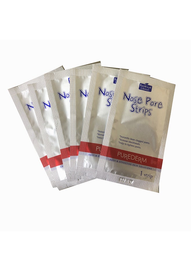 6-Piece Nose Pore Strips Aloe White