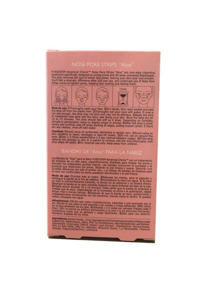 6-Piece Nose Pore Strips Aloe White
