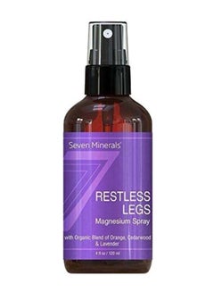 Restless Leg Syndrome Treatment And Cramp Pain Relief Magnesium Chloride Oil Spray | Made In Usa Natural And Organic 4 Fl Oz / 4 Ounce