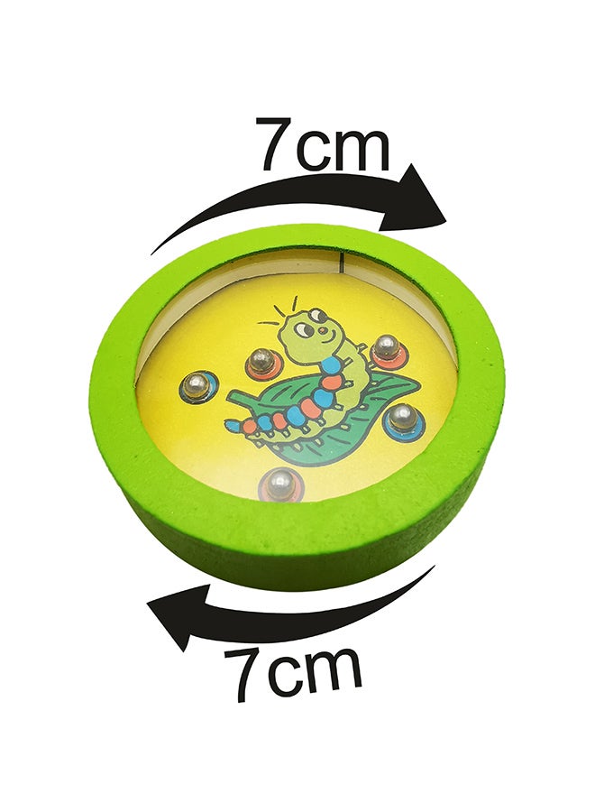 asmat Balancing Maze Ball Wooden Round Shape Toys for Kids 7cm