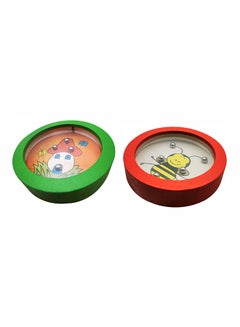 asmat Wooden Balance Ball-And-Roller Brinquedos Maze Early Education Toys 7cm 