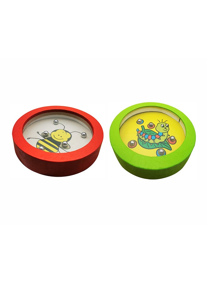 asmat 2 Set Of Round Balls Balance Maze Best Educational Toys 7 X 7cm