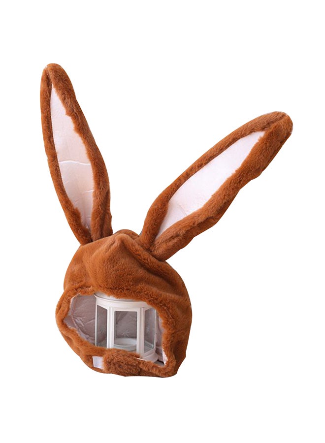 Cute Girls Plush Rabbit Bunny Ears Hat Earflap Cap Head Warmer Photo Supplies 20 x 10 x 20cm 