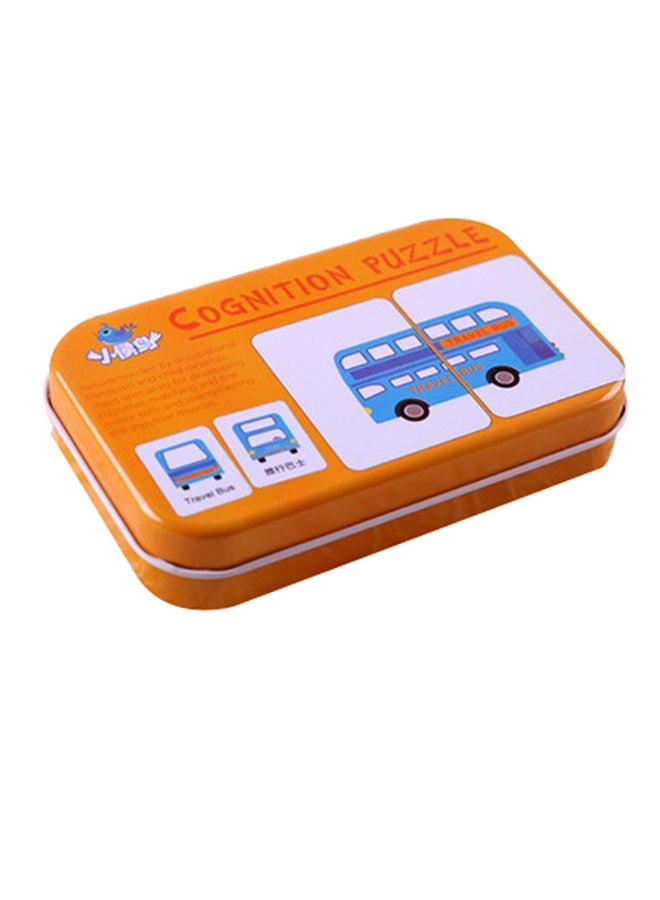 Baby Fruit Animal Cognition Cards Chinese English Learning Puzzles Education Toy 20 x 10 x 20cm