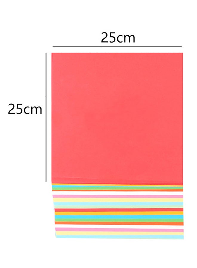 Generic 100 Pieces Of Square Origami Paper Double Sided Coloured DIY Folded Papercraft Tool 