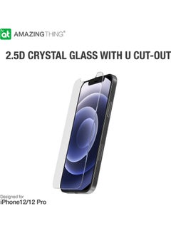 AMAZINGthing Tempered Glass Screen Protector For iPhone 12/12 Pro Clear  - Image 4