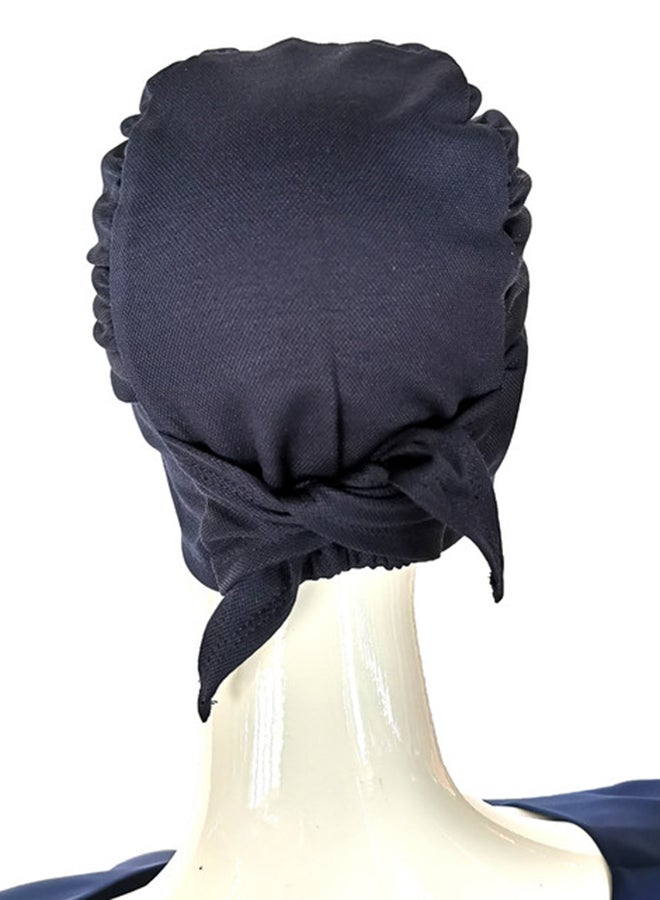 Sana'a Kayum Head Cap And Reusable Face Mask Set Navy Blue Small  - Image 3