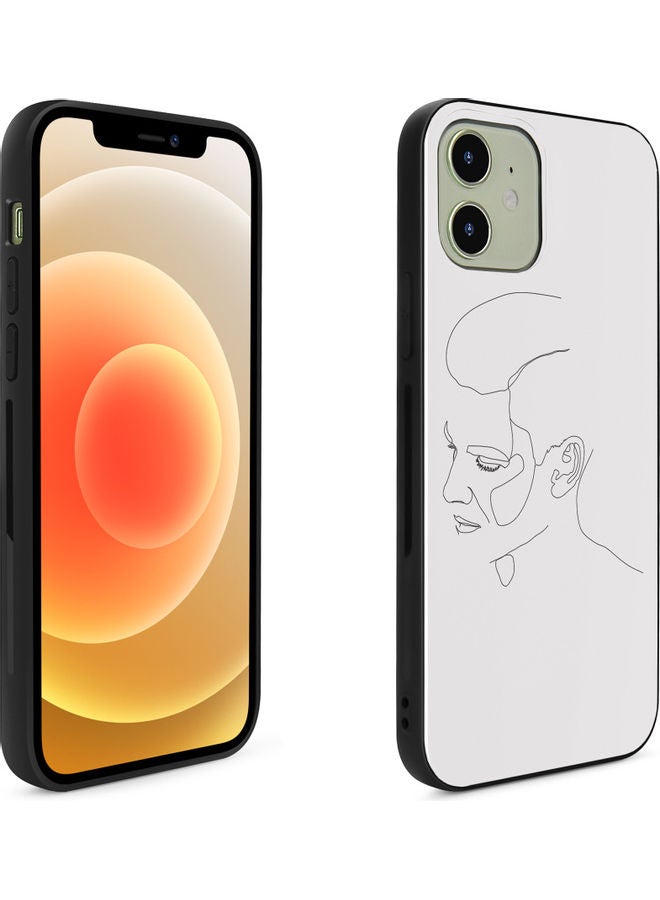 Okteq Protective Case Cover For Apple iPhone 12 Male Face 2 Multicolor - Image 2