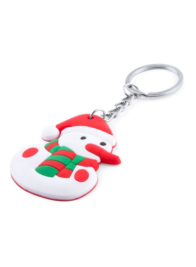 جينو حلقة مفاتيح بتصميم من قطعتين أخضر/ أبيض/ أحمر 4.2x5.8x0.3سم - Image 3