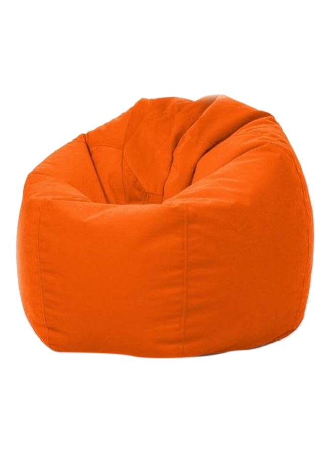 Generic Luxe Decora PVC Leather Bean Bag Orange 80x80x50cm 