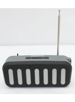 GEEPAS Rechargeable Bluetooth Speaker Grey  - Image 2