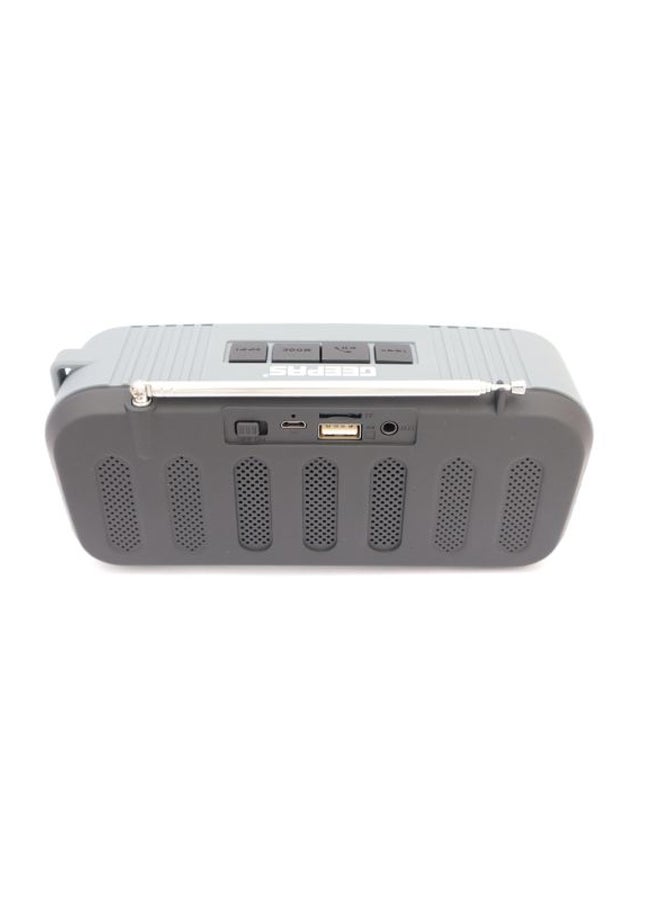GEEPAS - Rechargeable Bluetooth Speaker Grey - Image 1