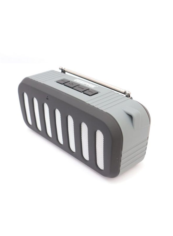 GEEPAS - Rechargeable Bluetooth Speaker Grey - Image 1