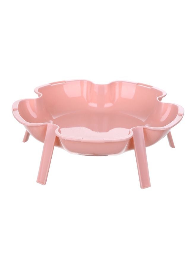Generic 3-Piece Flower Shape Vegetable Dish Pink/Blue/Green 20x17x17cm  - Image 5