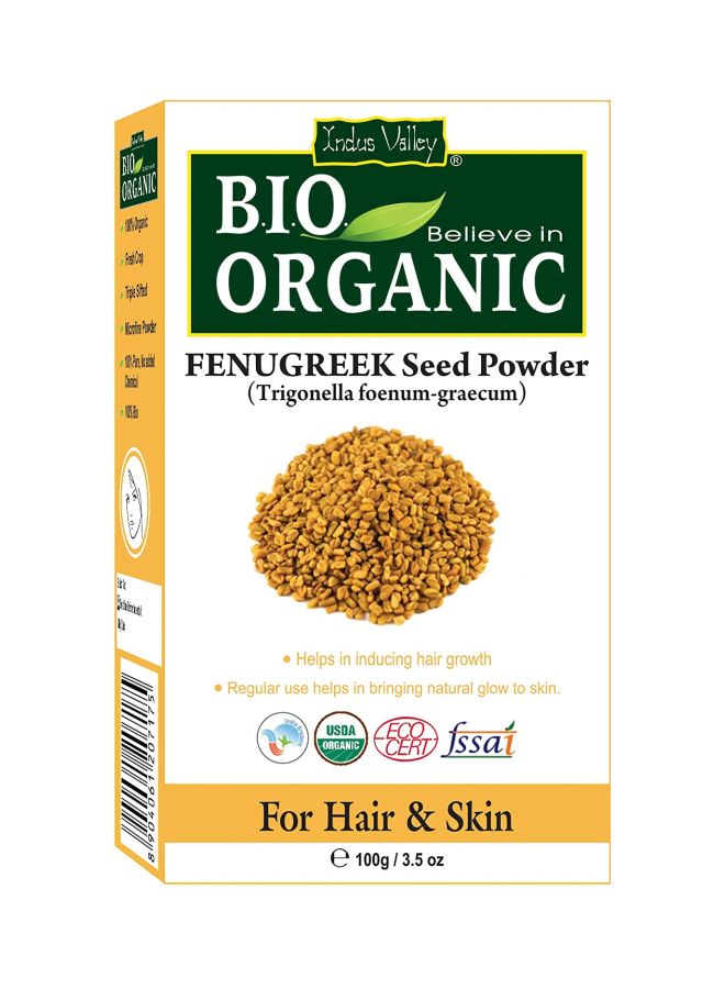 Indus Valley Bio Organic Fenugreek Seed Powder 100grams  - Image 1