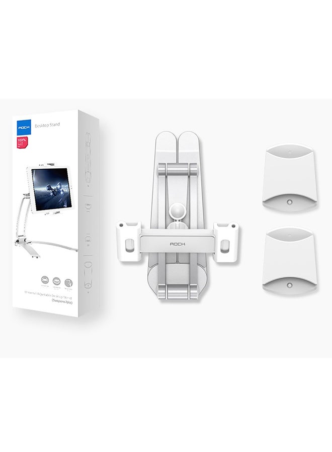 Rock Universal Adjustable Suspensible Desktop Phone Tablet Stand Silver - Image 2