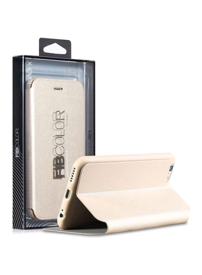 X-level - Flip Cover For Apple iPhone 6/6s Gold - Image 1